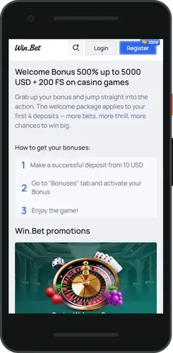 Win Bet inscription